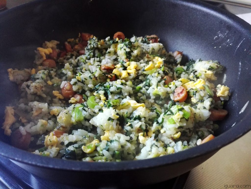 Arroz Frito Couve E Salsichas Iguaria Receita E Culin Ria