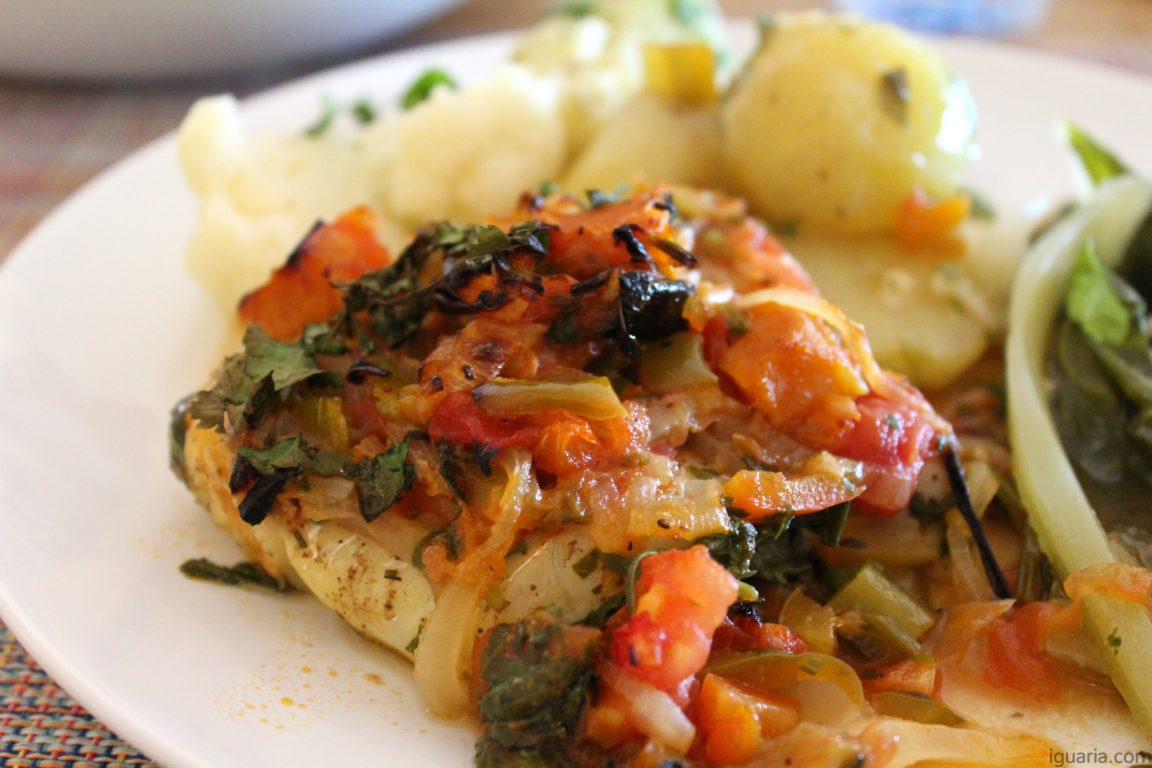 Bacalhau Cebolada no Forno Iguaria Receita e Culinária