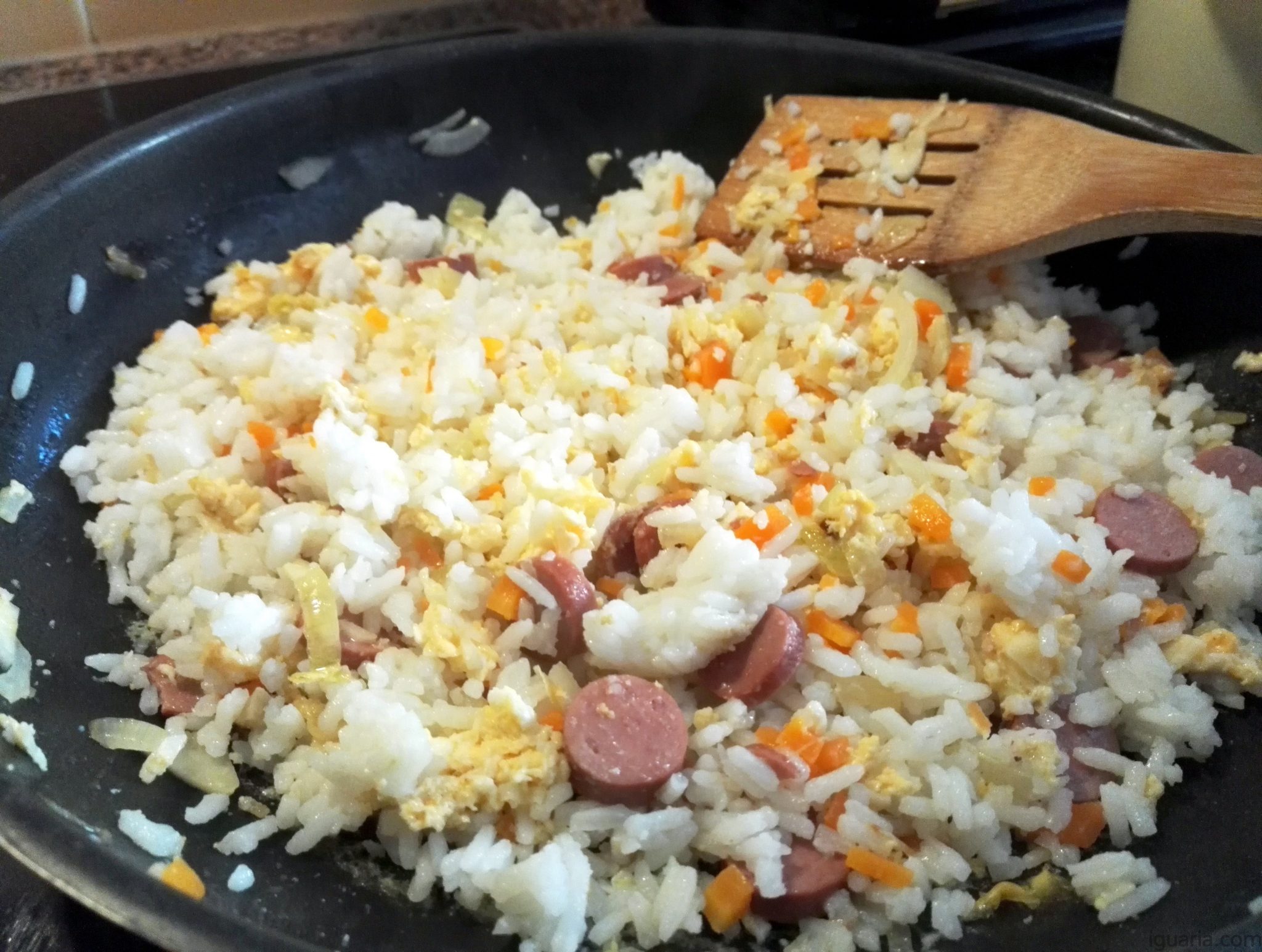 Arroz Frito De Salsichas Favas Iguaria Receita E Culin Ria