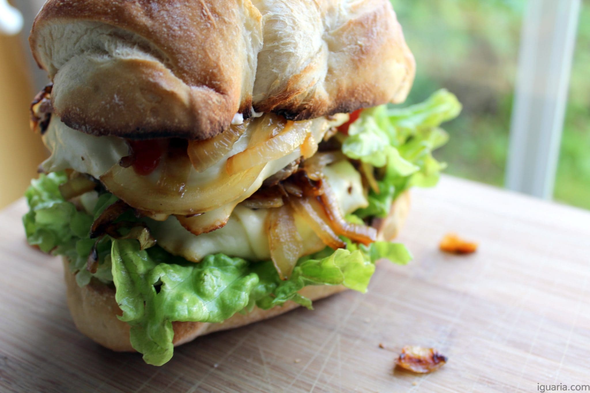 Hambúrguer Duplo Cebolada Iguaria Receita e Culinária