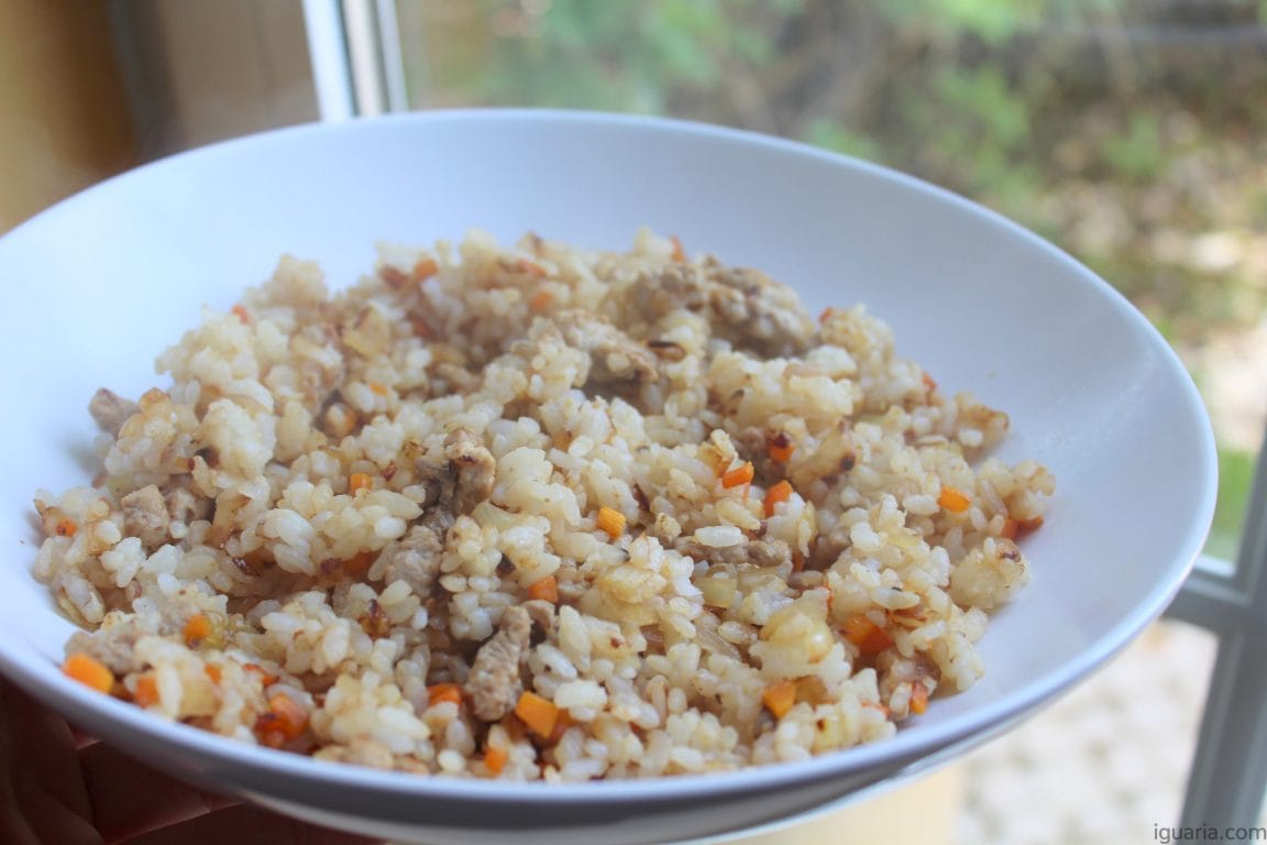 Arroz Frito de Bifana Iguaria Receita e Culinária