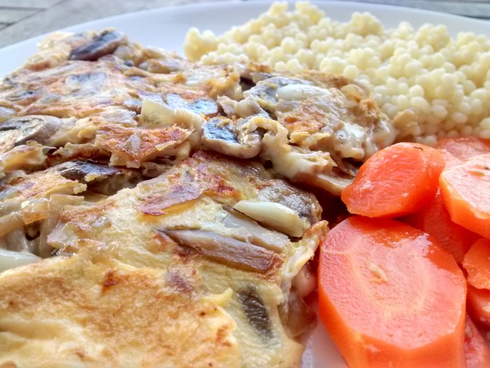 Omelete-Cogumelos-Massa-Cenoura