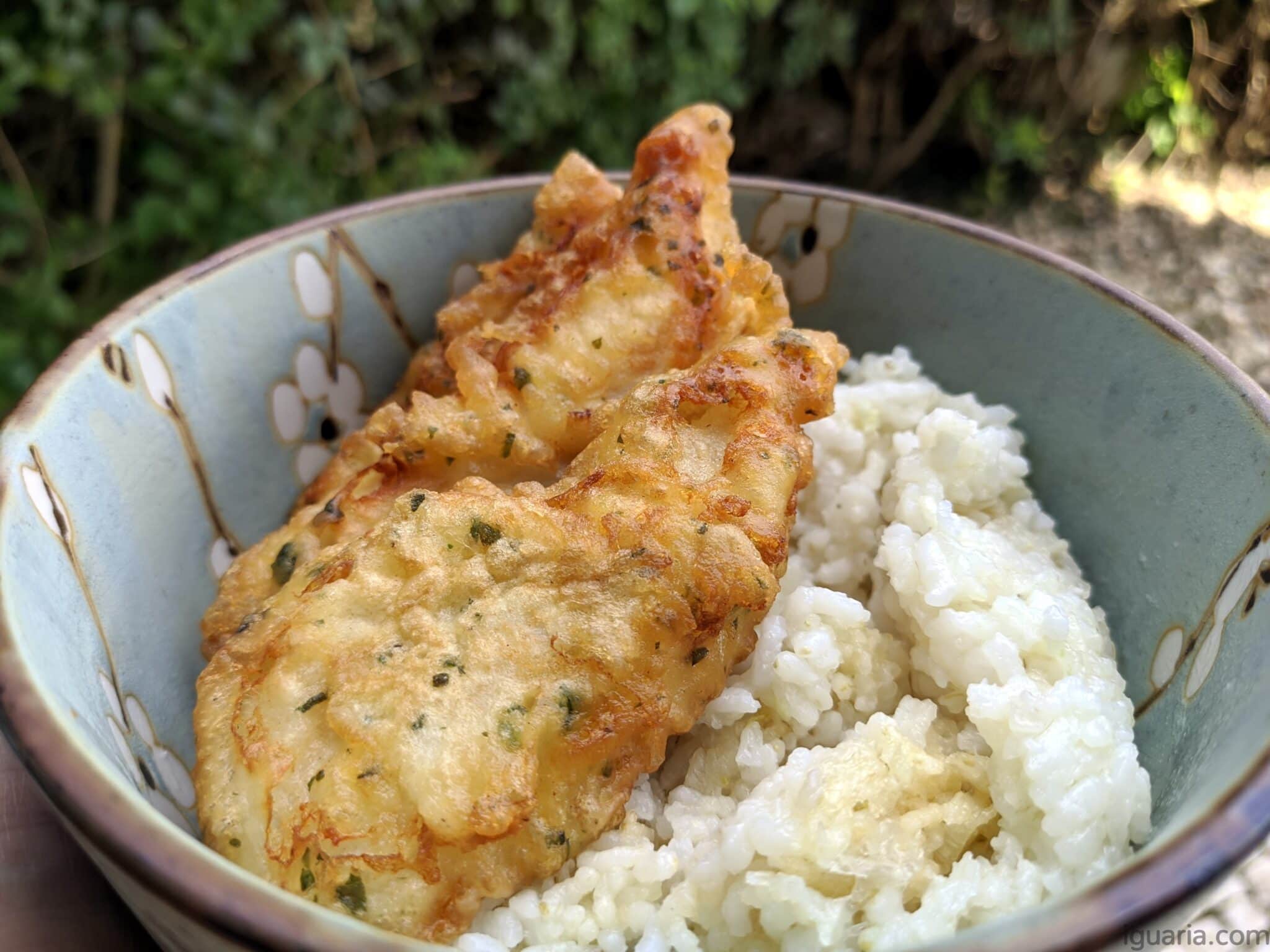 Pescada Frita Com Arroz De Sushi • Iguaria Receita E Culinária